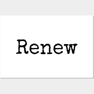 Renew - Motivational Word of the Year Posters and Art